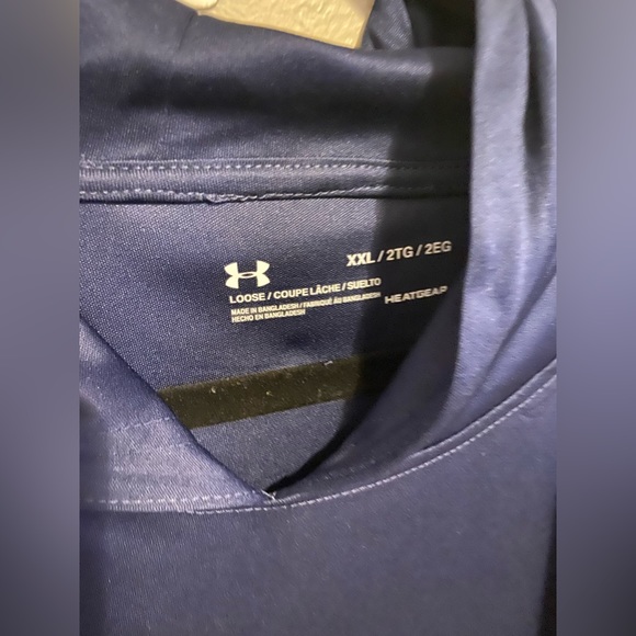 (2) Under Armour Men's UA Velocity Hoodie - NAVY& Gray 2XL - Picture 2 of 5